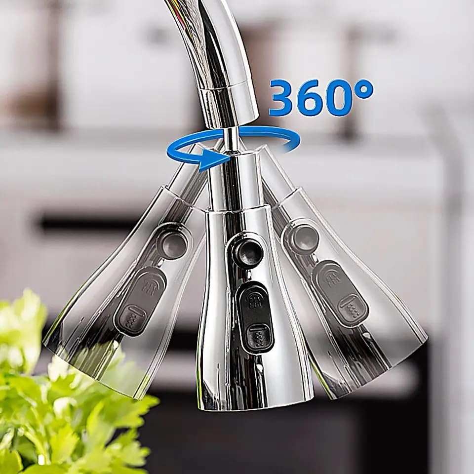 Triple-Mode Kitchen Sink Faucet