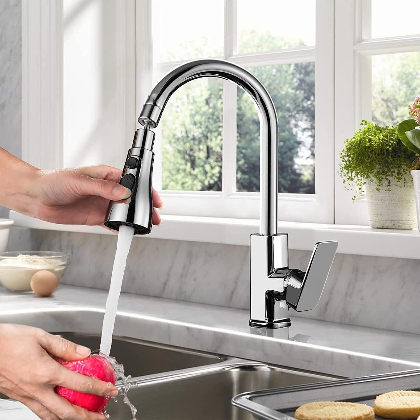 Triple-Mode Kitchen Sink Faucet