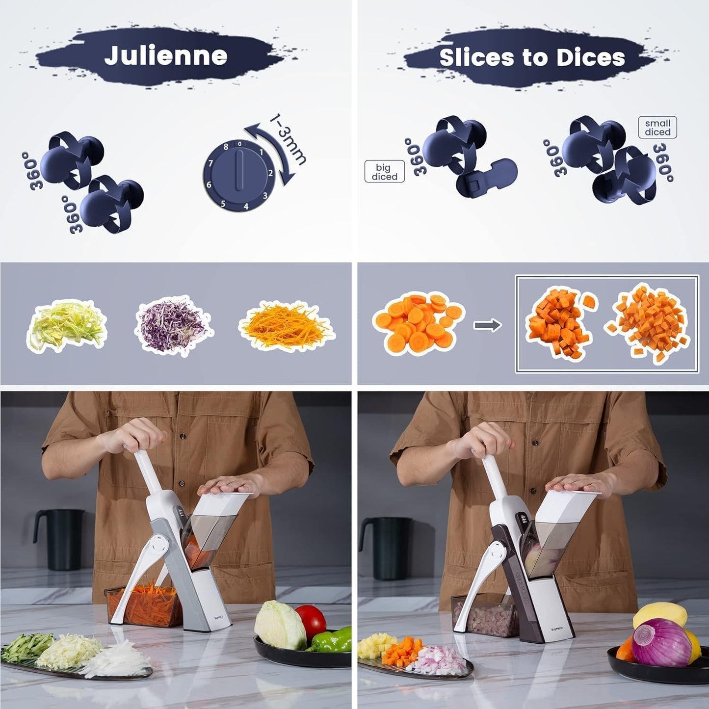 Multi-Function Vegetable Chopper and Slicer